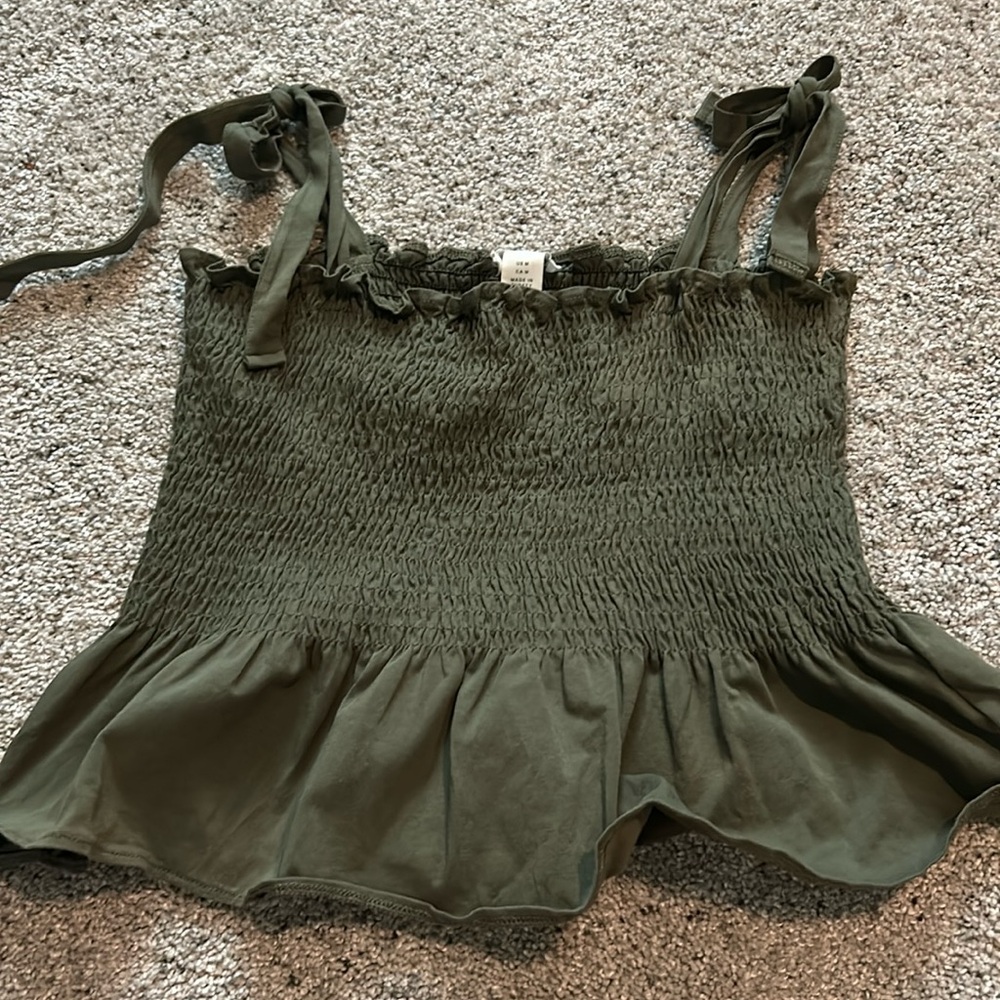 Olive green tank from H&M